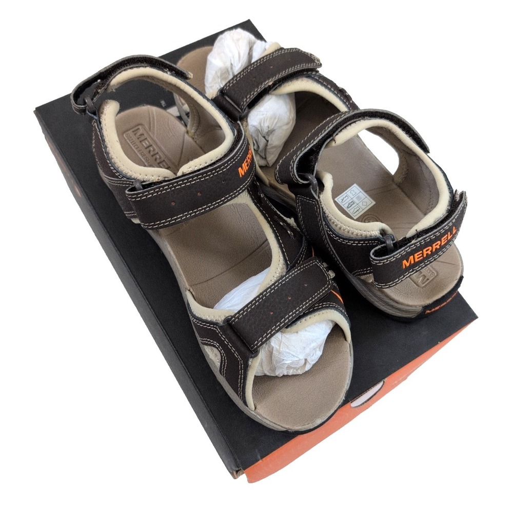 Merrell Panther Kids MC55667 Sandals Boy's Brown - Size 7 - New - Picture 2 of 4